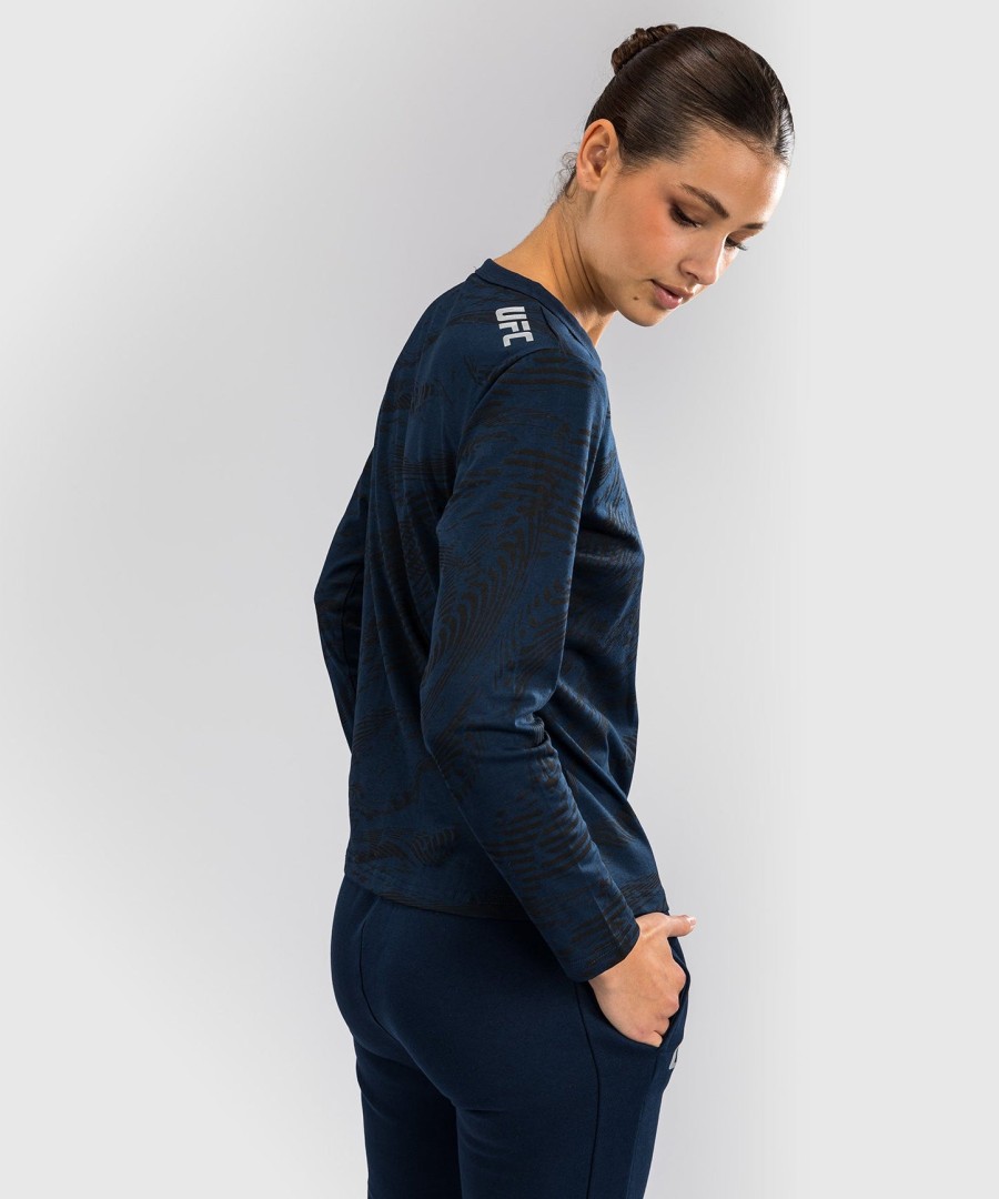 ufc fusion av venum fight week dame langermet bomulls-t-skjorte – oceanic blue