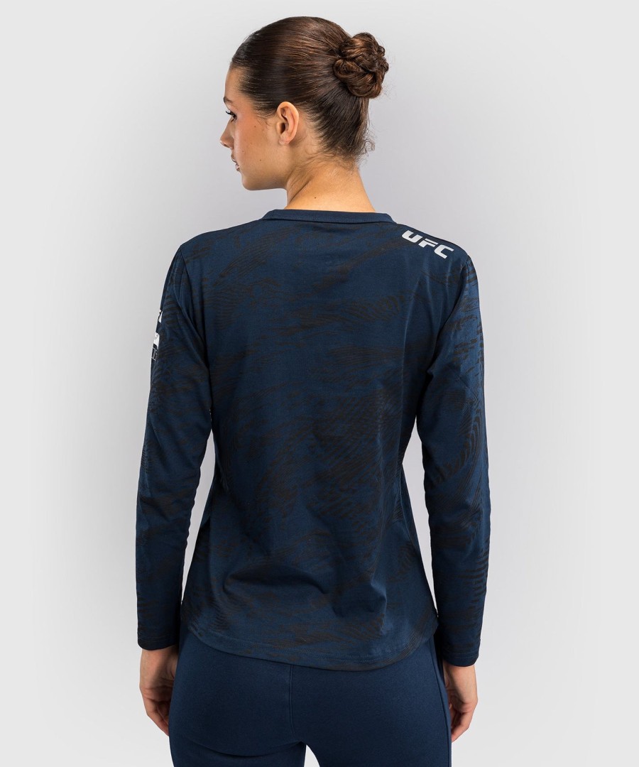 ufc fusion av venum fight week dame langermet bomulls-t-skjorte – oceanic blue