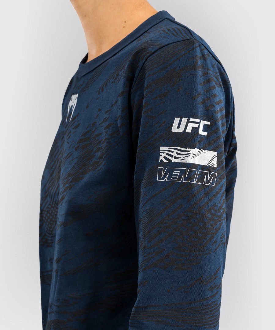 ufc fusion av venum fight week dame langermet bomulls-t-skjorte – oceanic blue