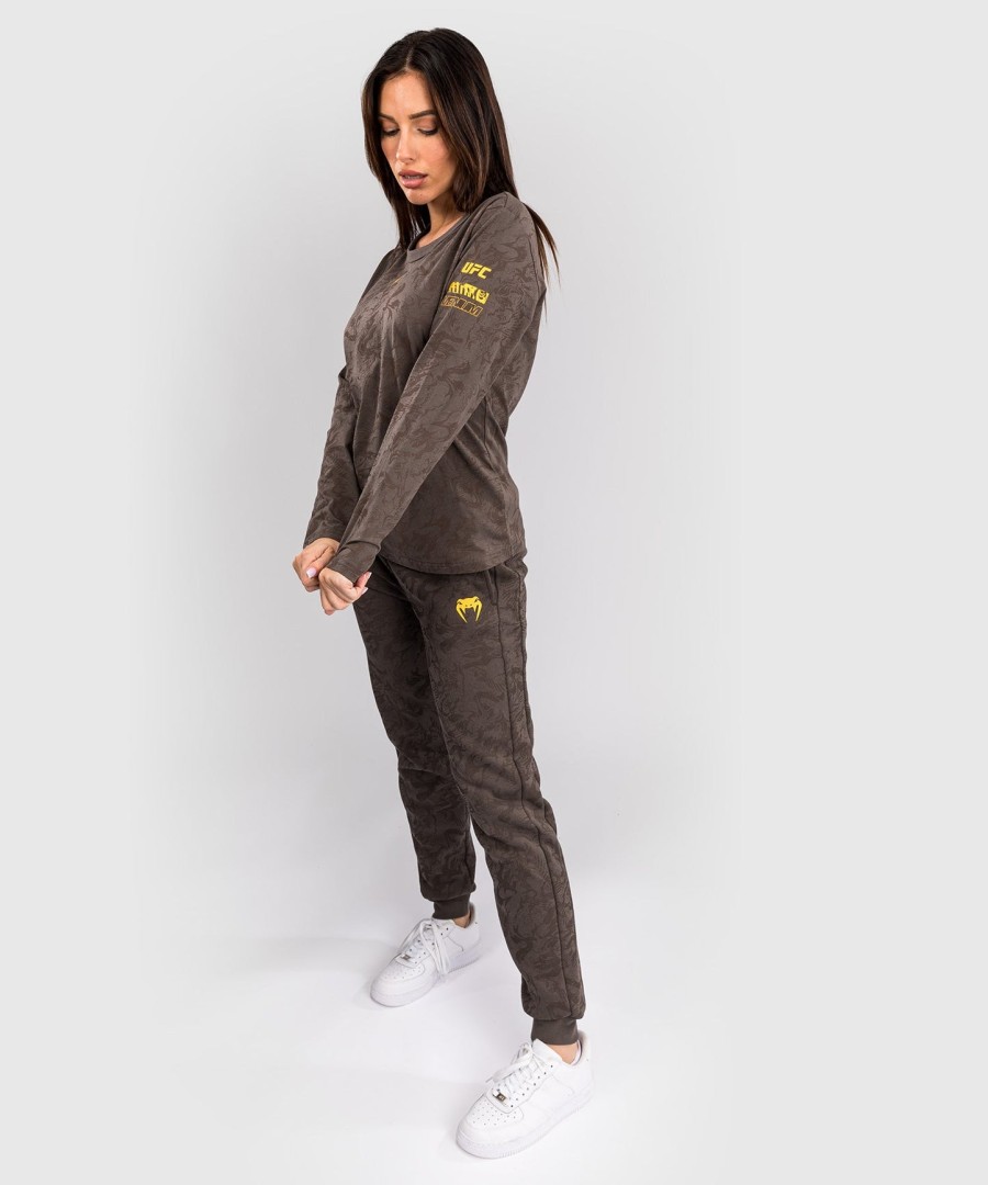 ufc fusion av venum fight week dame langermet bomulls-t-skjorte - jordbrun