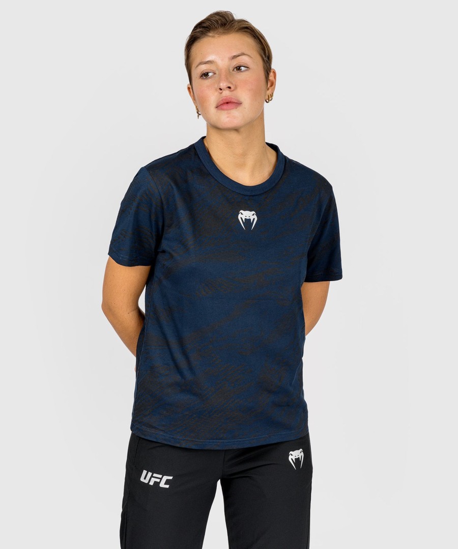 ufc fusion av venum fight week kortermet t-skjorte i bomull for kvinner – oceanic blue