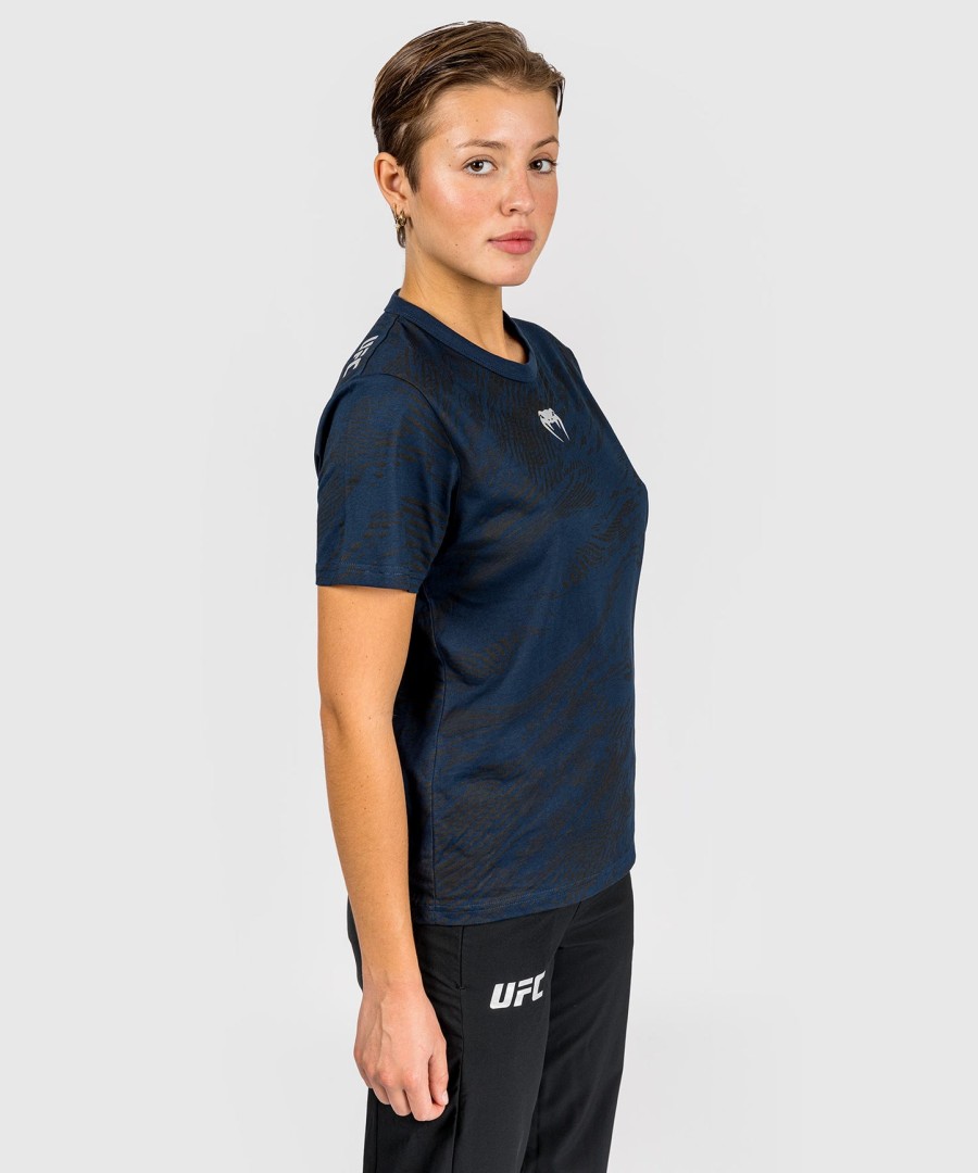 ufc fusion av venum fight week kortermet t-skjorte i bomull for kvinner – oceanic blue