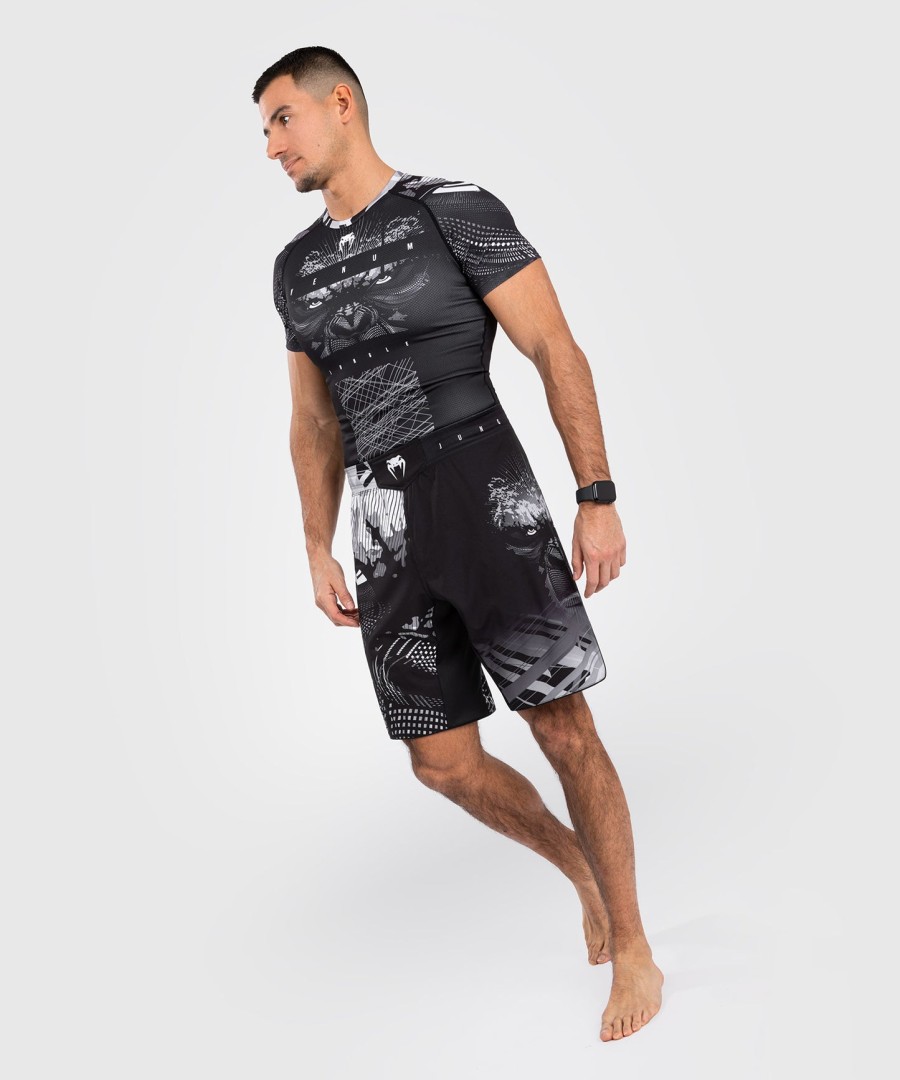 venum gorilla jungle fightshorts - svarthvit