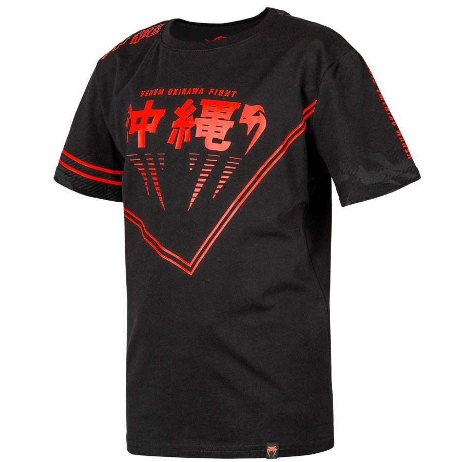 venum okinawa 2.0 barne t-skjorte - svartrød