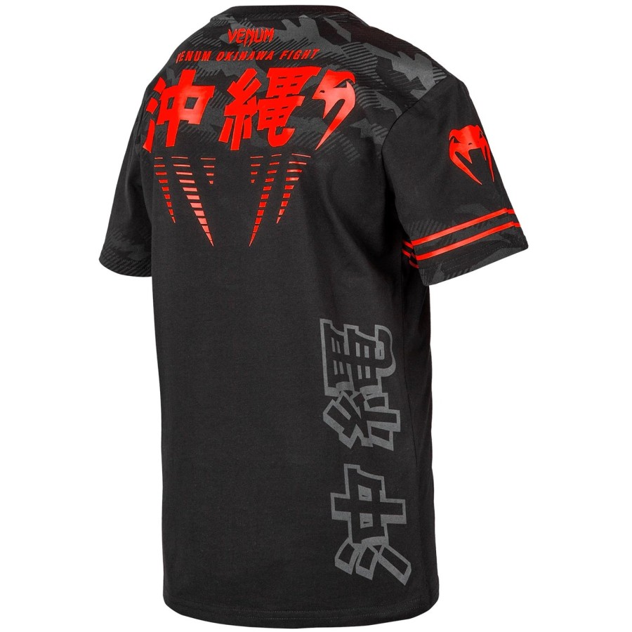 venum okinawa 2.0 barne t-skjorte - svartrød