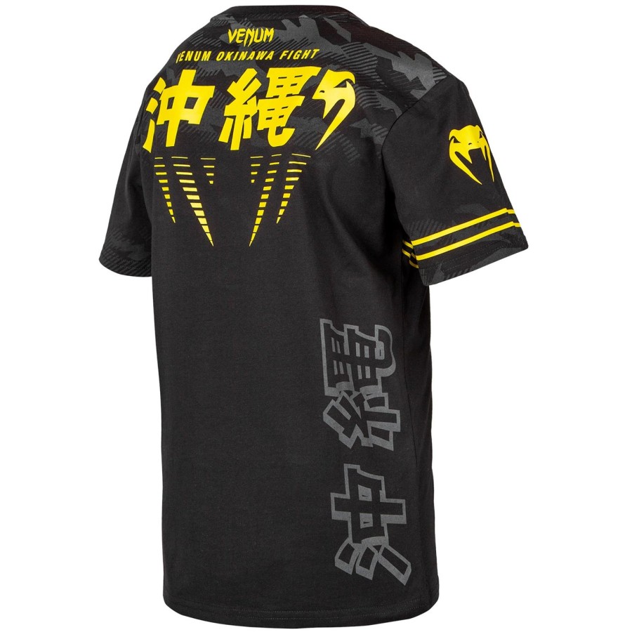venum okinawa 2.0 barne-t-skjorte - svartgul - eksklusiv