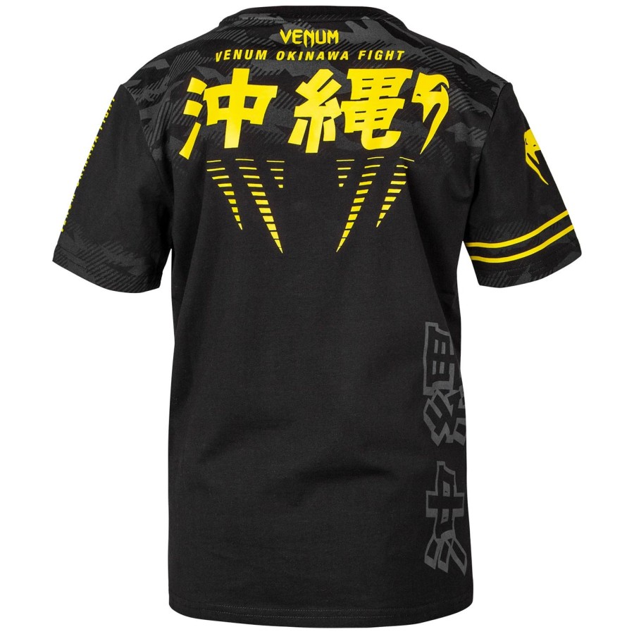 venum okinawa 2.0 barne-t-skjorte - svartgul - eksklusiv