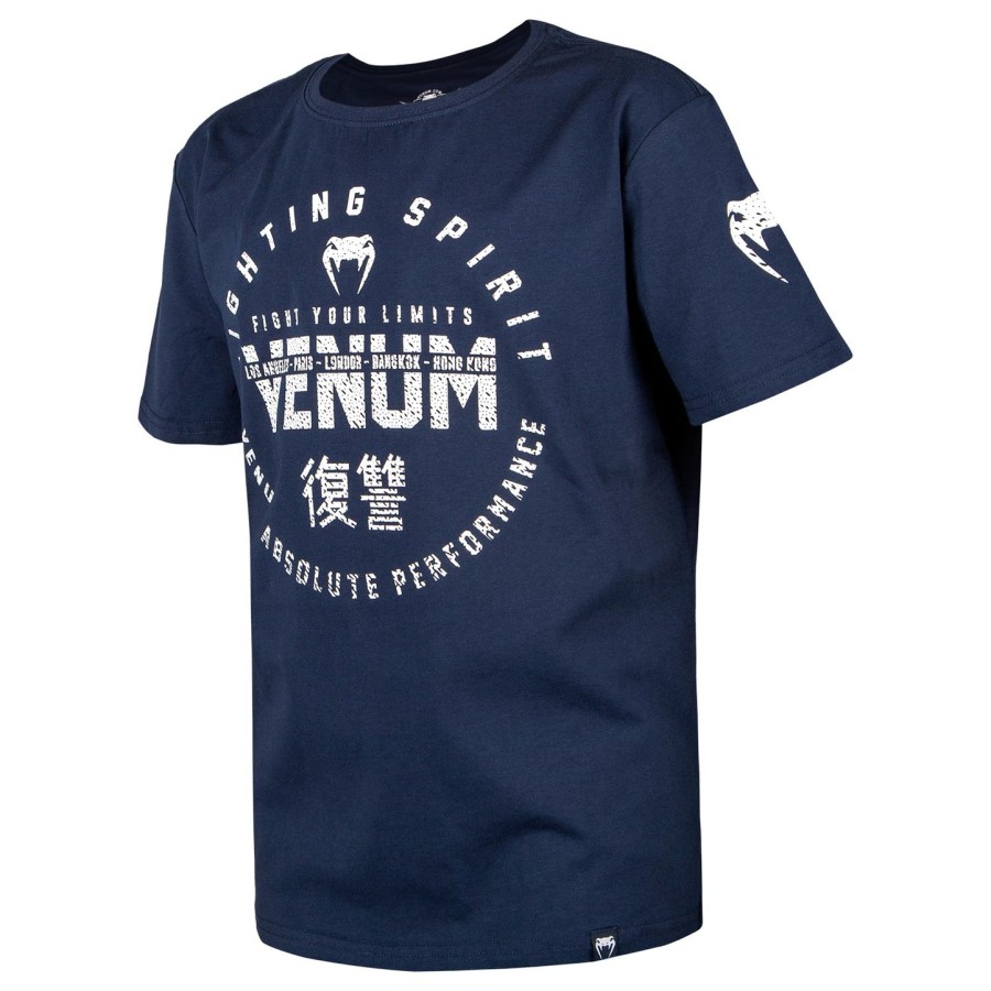 venum signature kids t-skjorte – marineblå