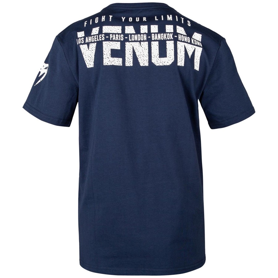 venum signature kids t-skjorte – marineblå