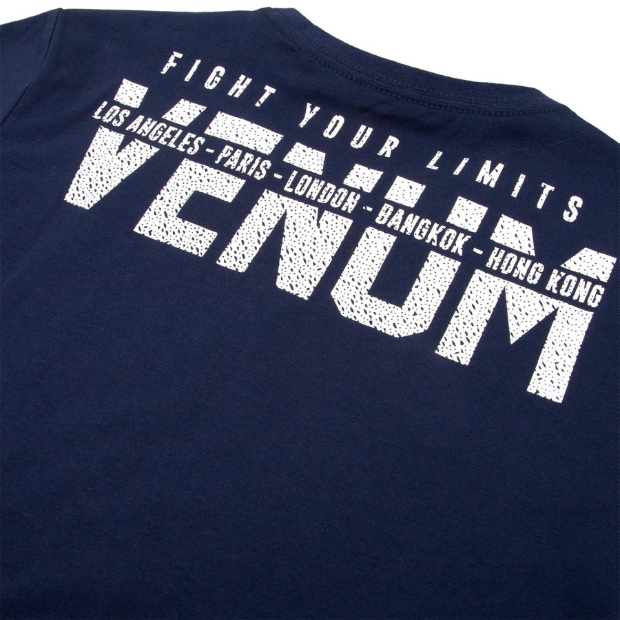 venum signature kids t-skjorte – marineblå