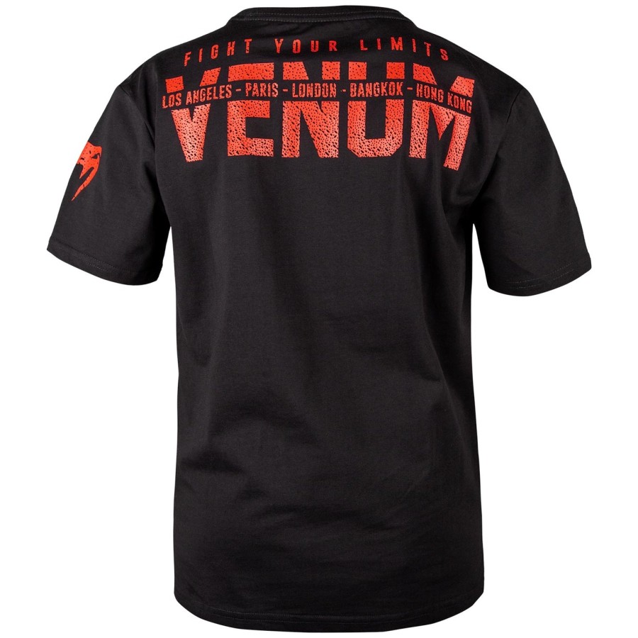 venum signature kids t-skjorte - svartrød