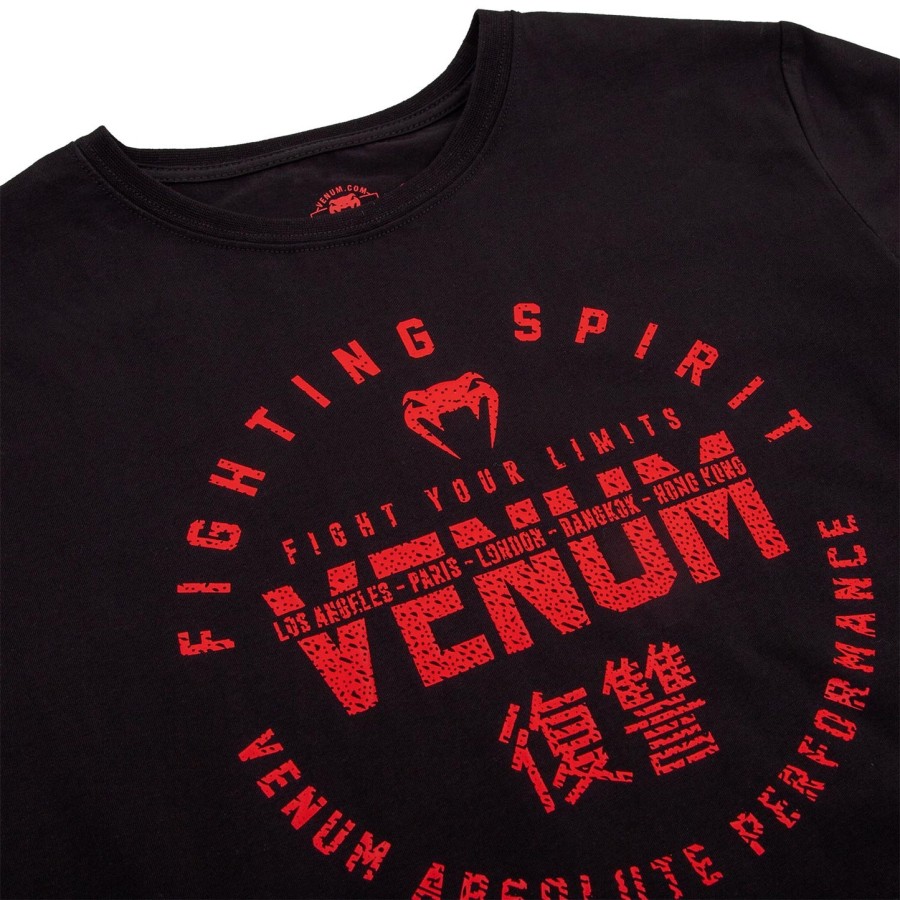 venum signature kids t-skjorte - svartrød