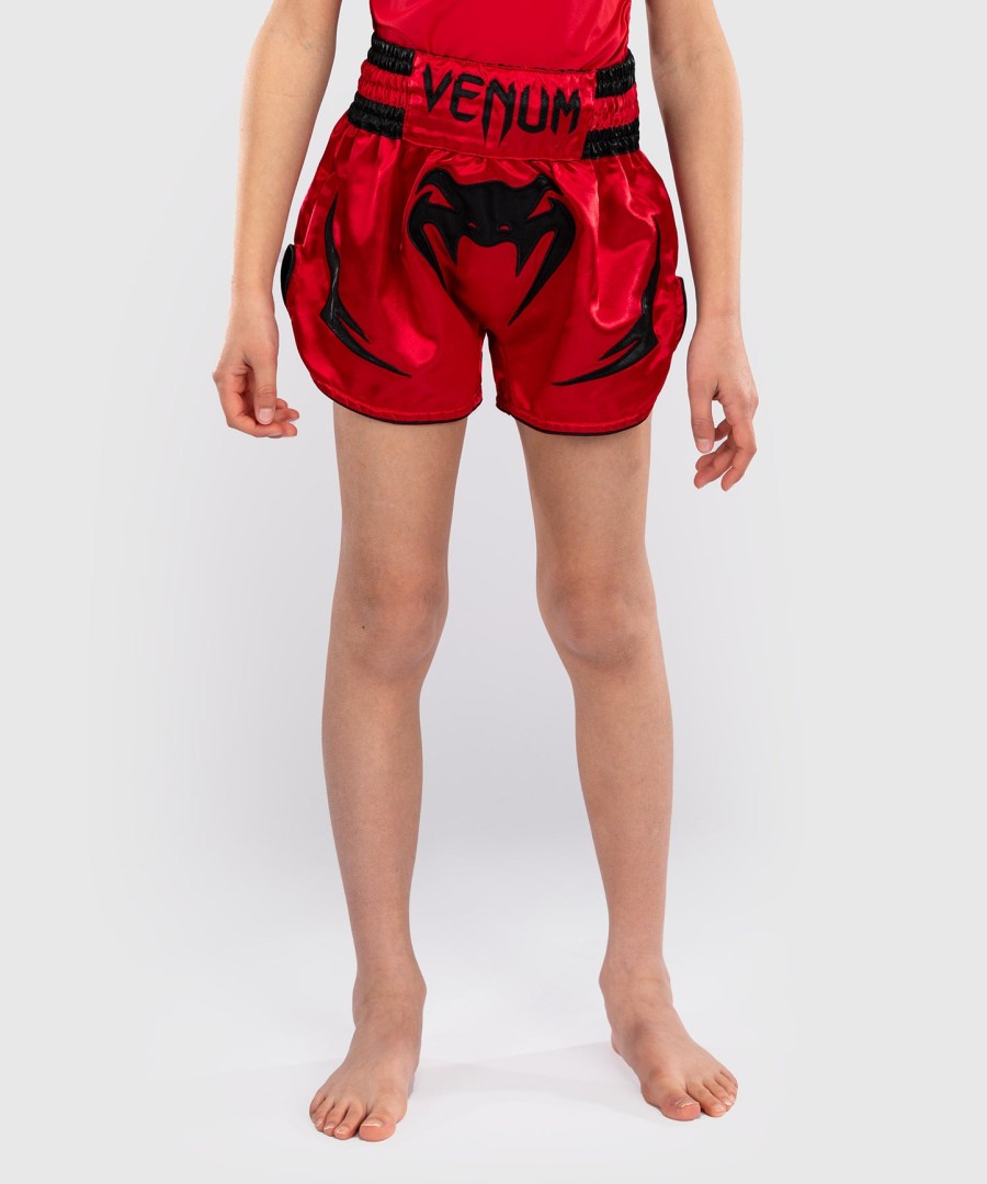 venum inferno thai shorts barn - kirsebærrød