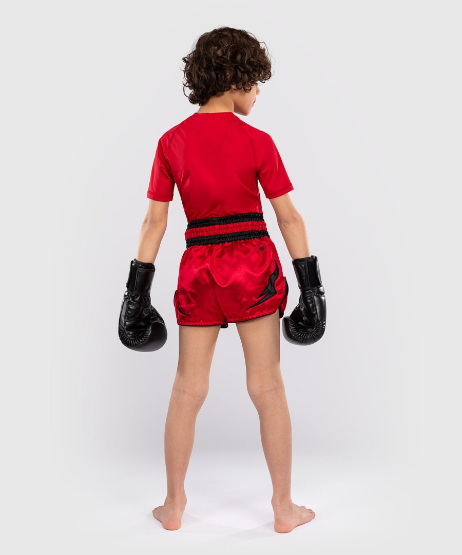 venum inferno thai shorts barn - kirsebærrød