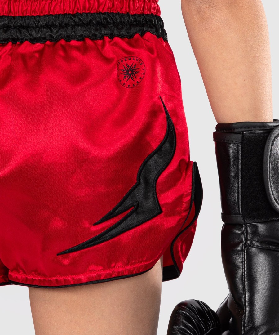 venum inferno thai shorts barn - kirsebærrød