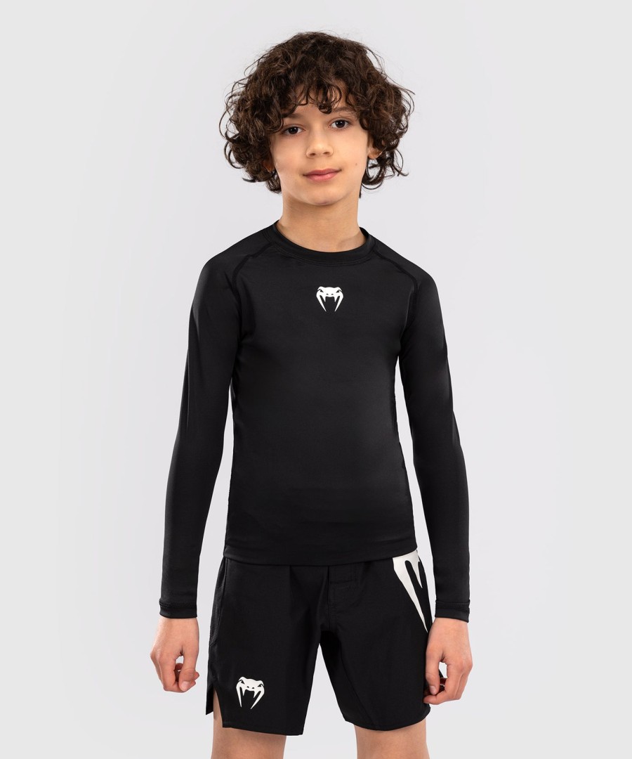 venum contender kids rashguards langermet - svart