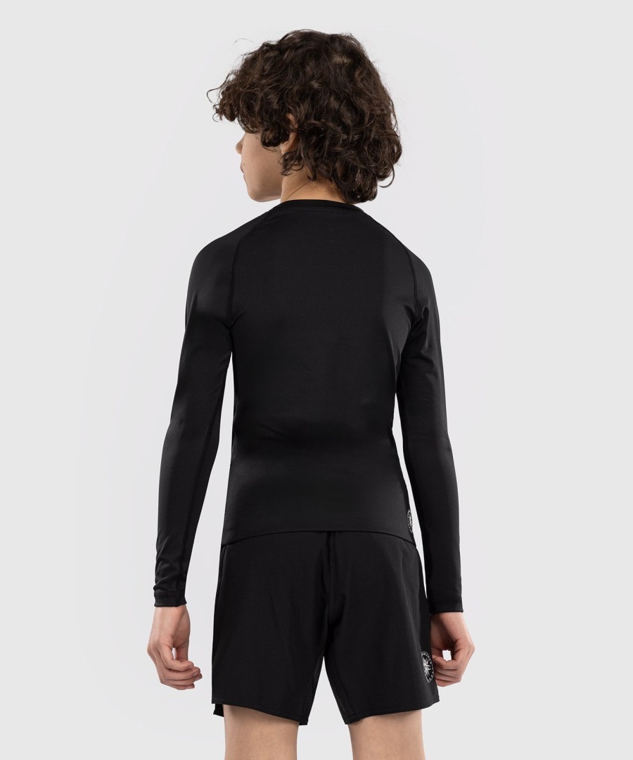venum contender kids rashguards langermet - svart