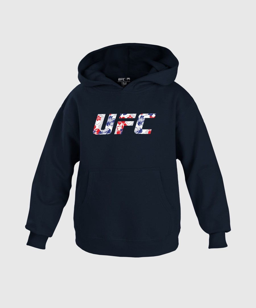 ufc unrivaled by venum marineblå max holloway hettegenser for barn
