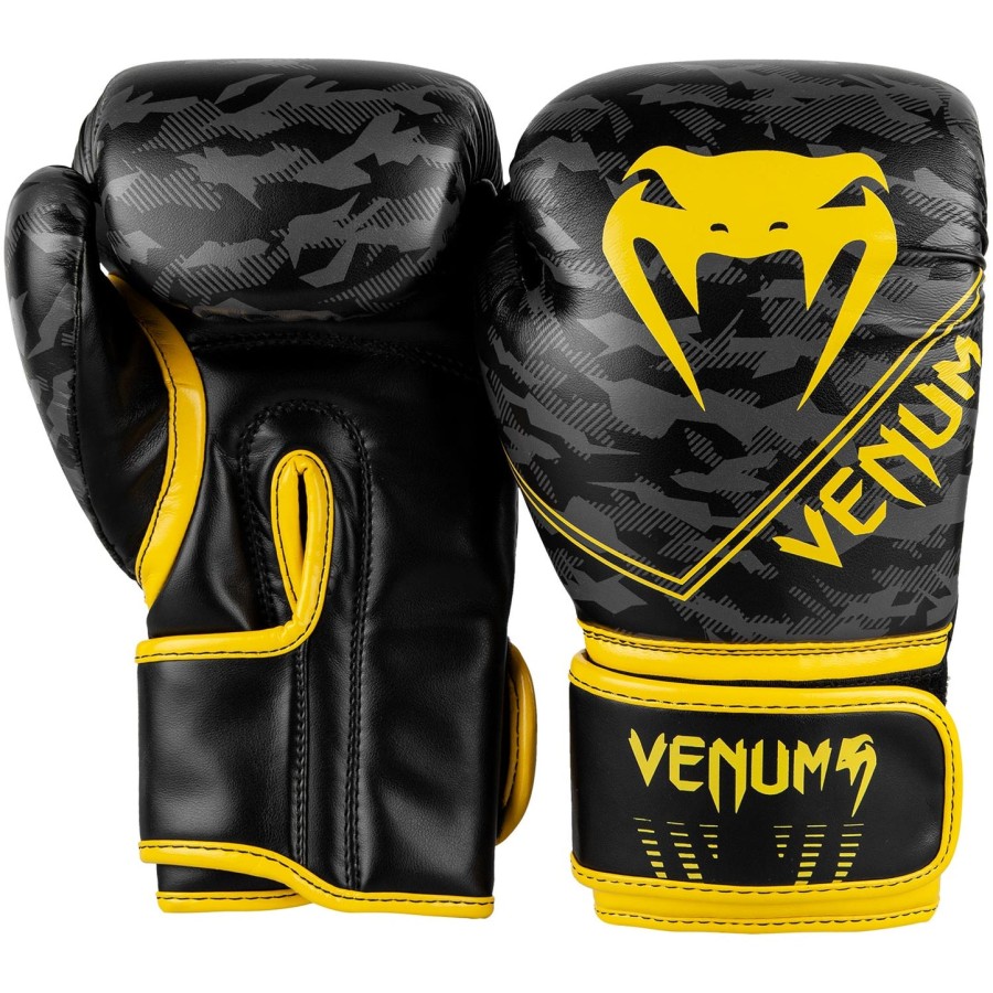 venum okinawa 2.0 boksehansker for barn - svartgul