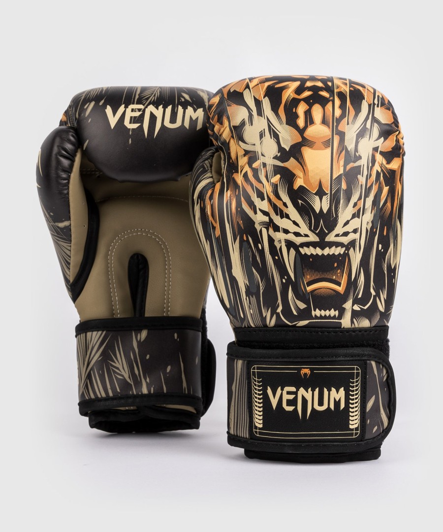 venum tiger boksehansker barn - svartneon oransje