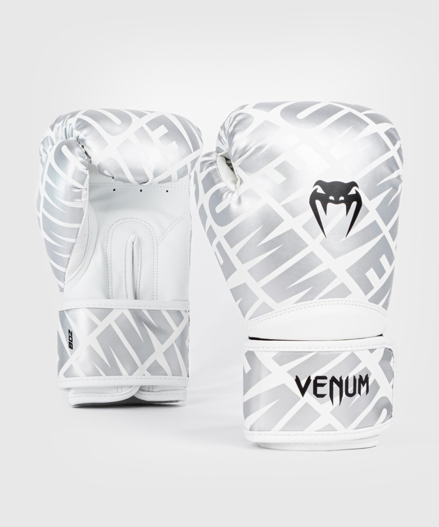 venum contender 1.5 xt boksehansker for barn - hvit-sølv
