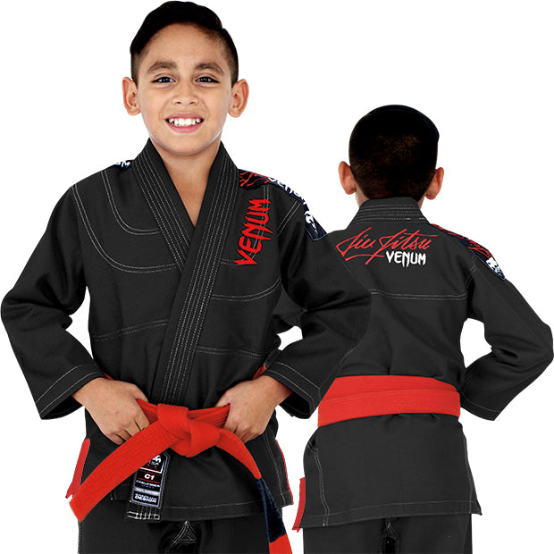 venum challenger 2.0 kids bjj gi - svart