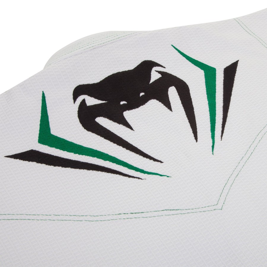 venum elite bjj gi - hvitgrønn