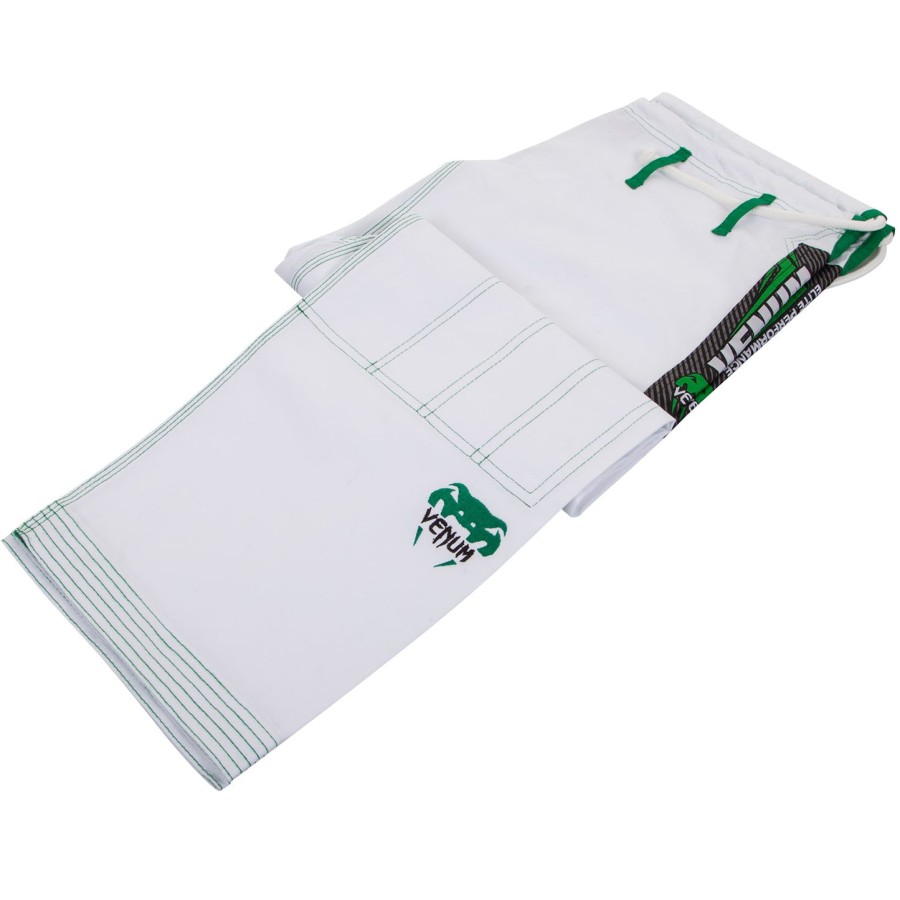 venum elite bjj gi - hvitgrønn