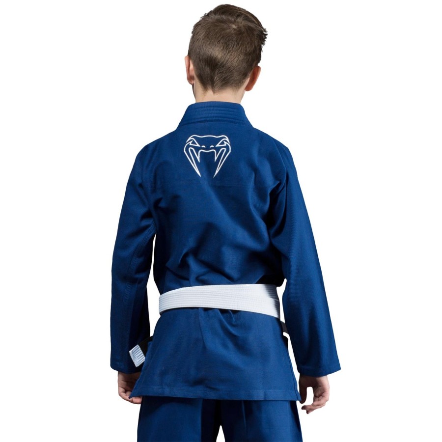 venum contender bjj-gi for barn gratis hvitt belte inkludert – blå