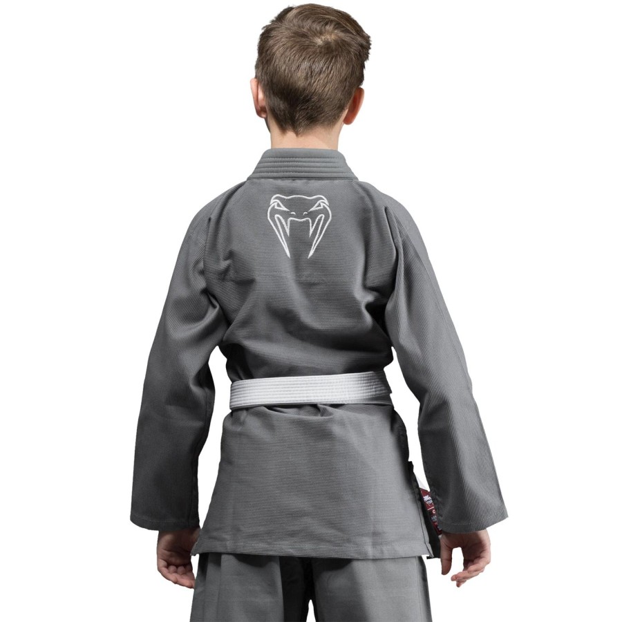 venum contender bjj gi for barn gratis hvitt belte inkludert - grå