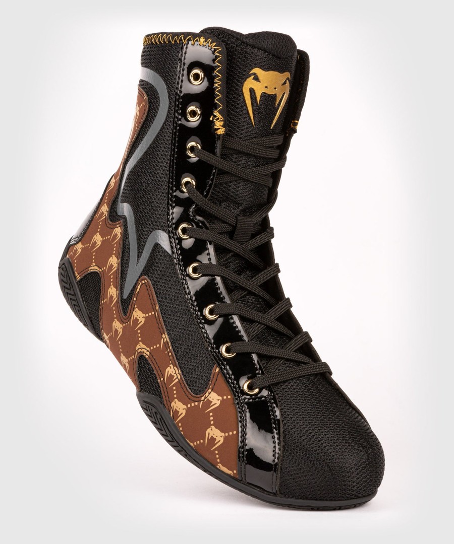 venum elite evo monogram boksesko – svartbrun