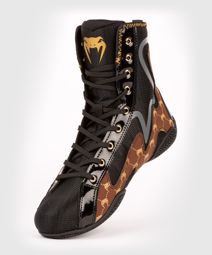 venum elite evo monogram boksesko – svartbrun