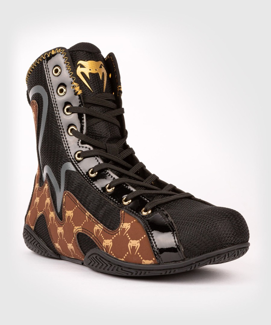 venum elite evo monogram boksesko – svartbrun