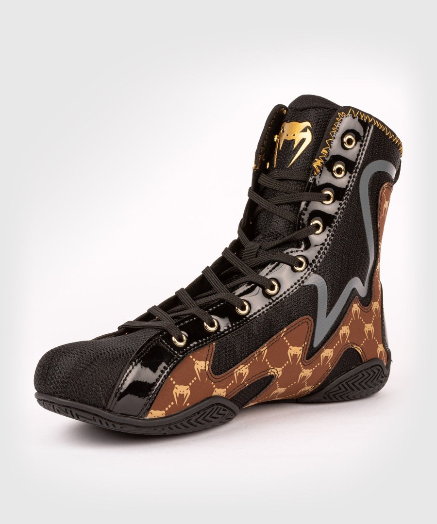 venum elite evo monogram boksesko – svartbrun