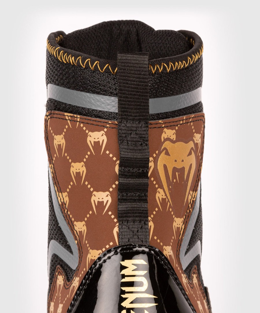 venum elite evo monogram boksesko – svartbrun