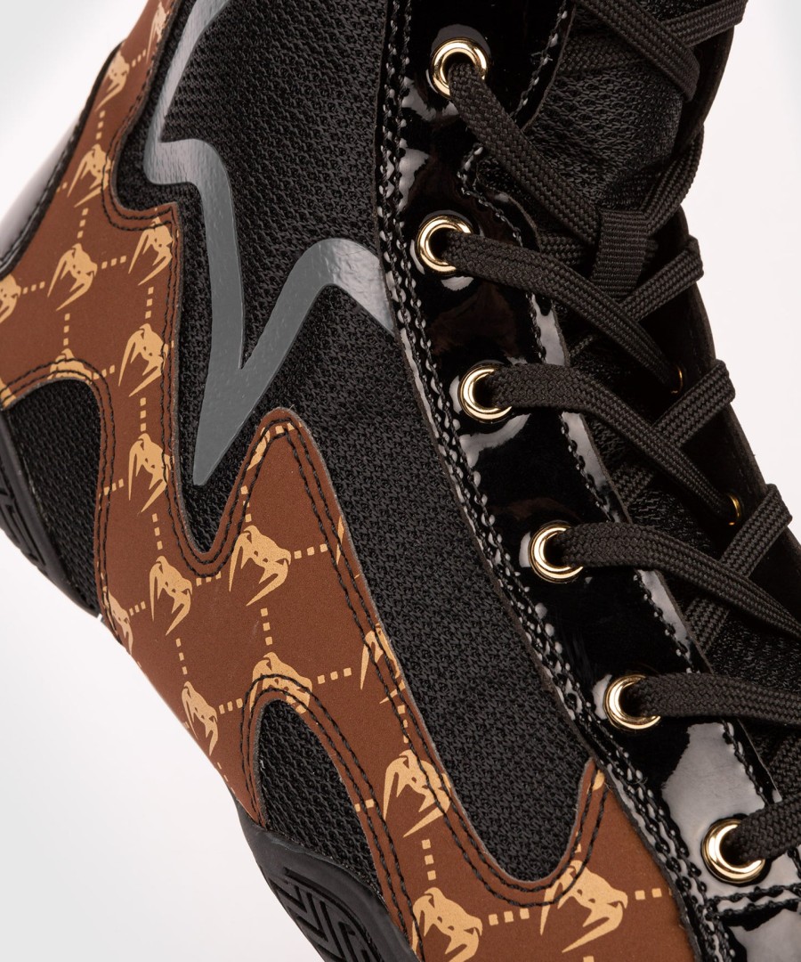 venum elite evo monogram boksesko – svartbrun