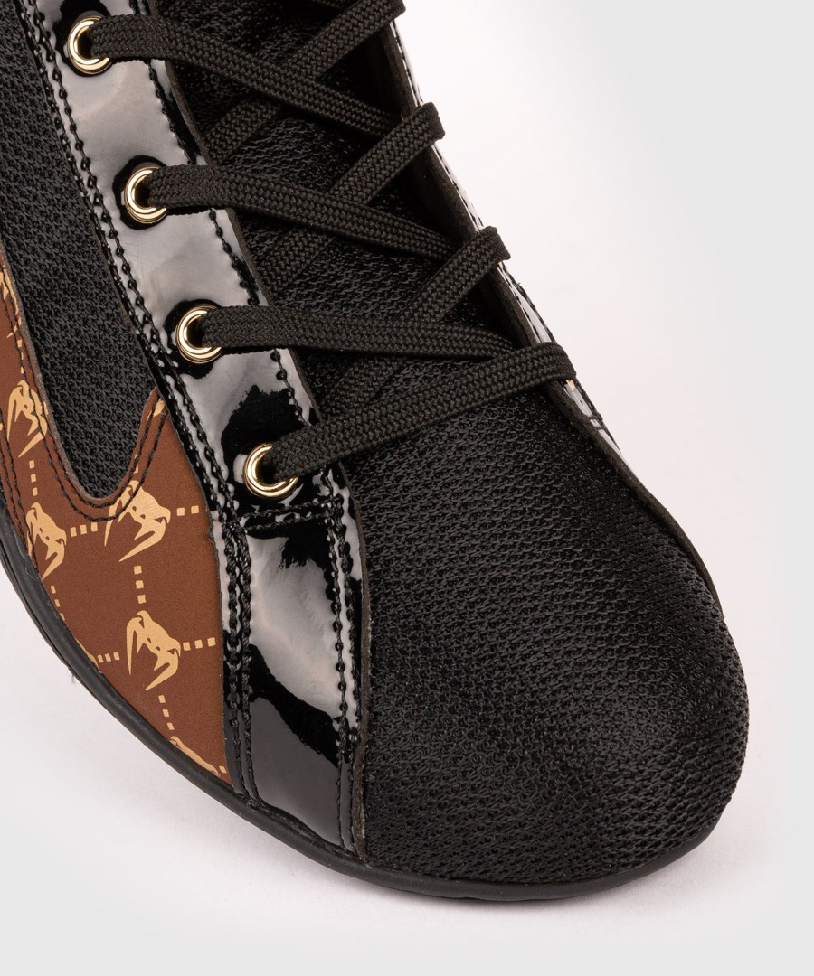 venum elite evo monogram boksesko – svartbrun