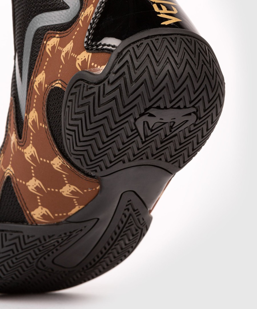 venum elite evo monogram boksesko – svartbrun