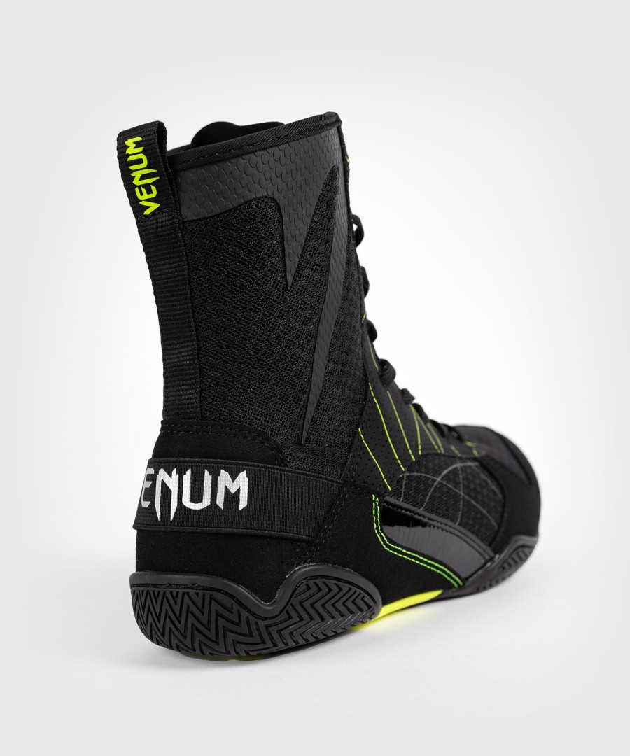 venum training camp 4.0 boksesko - svartneongrønn