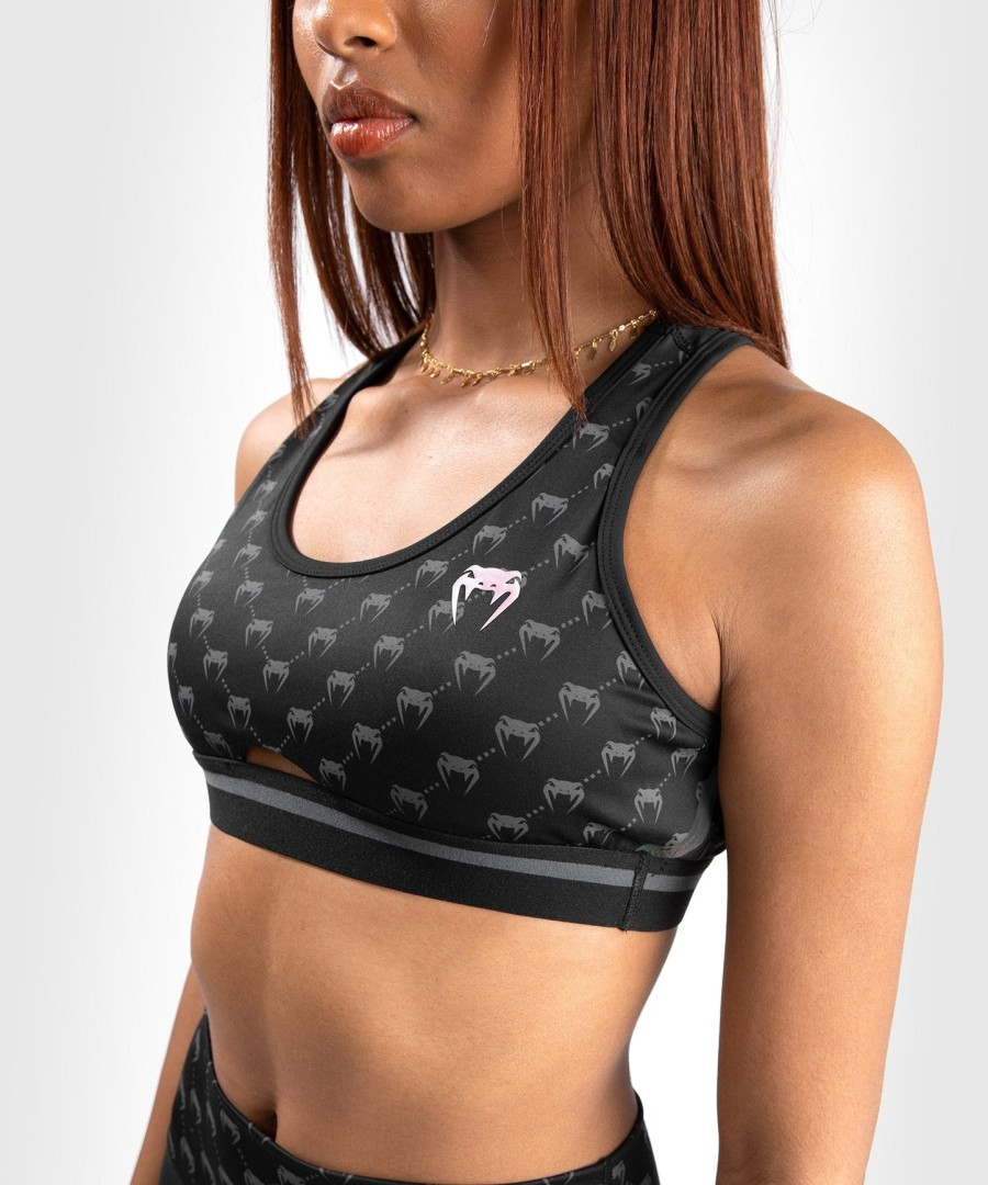 venum monogram sports-bh - svartrosa gull