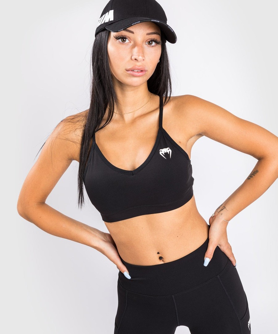 venum essential low impact sports-bh – svart