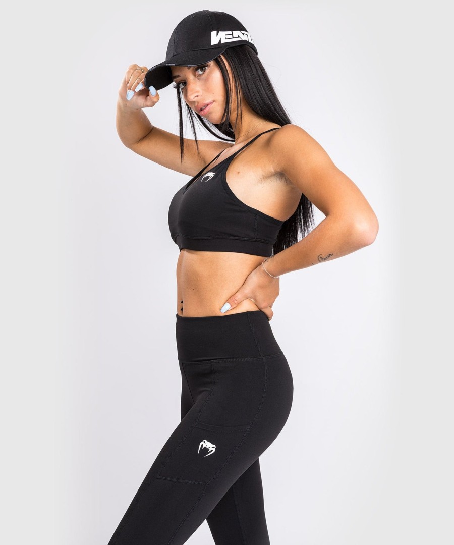 venum essential low impact sports-bh – svart