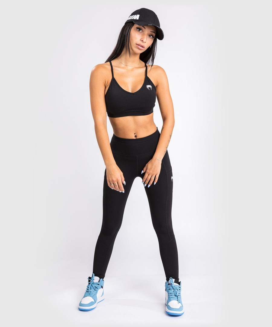 venum essential low impact sports-bh – svart