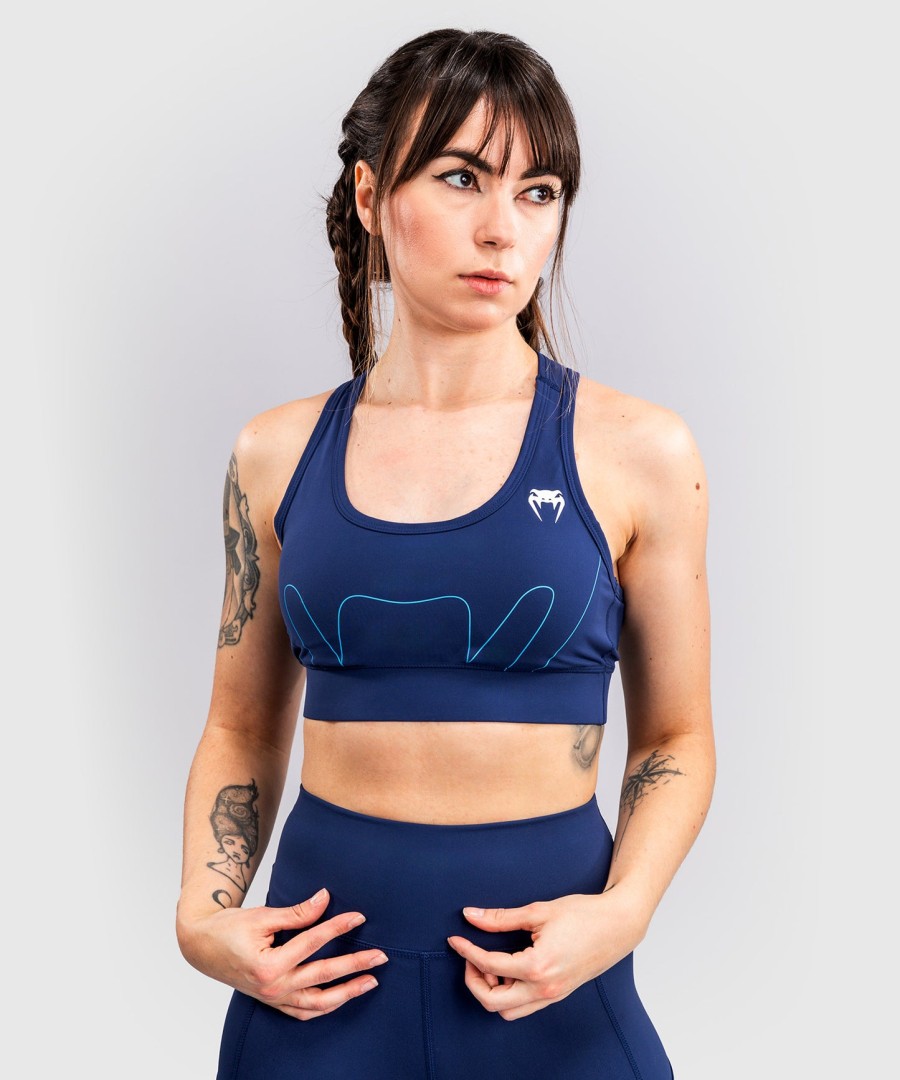 venum x top rank original sports-bh for kvinner – marineblå