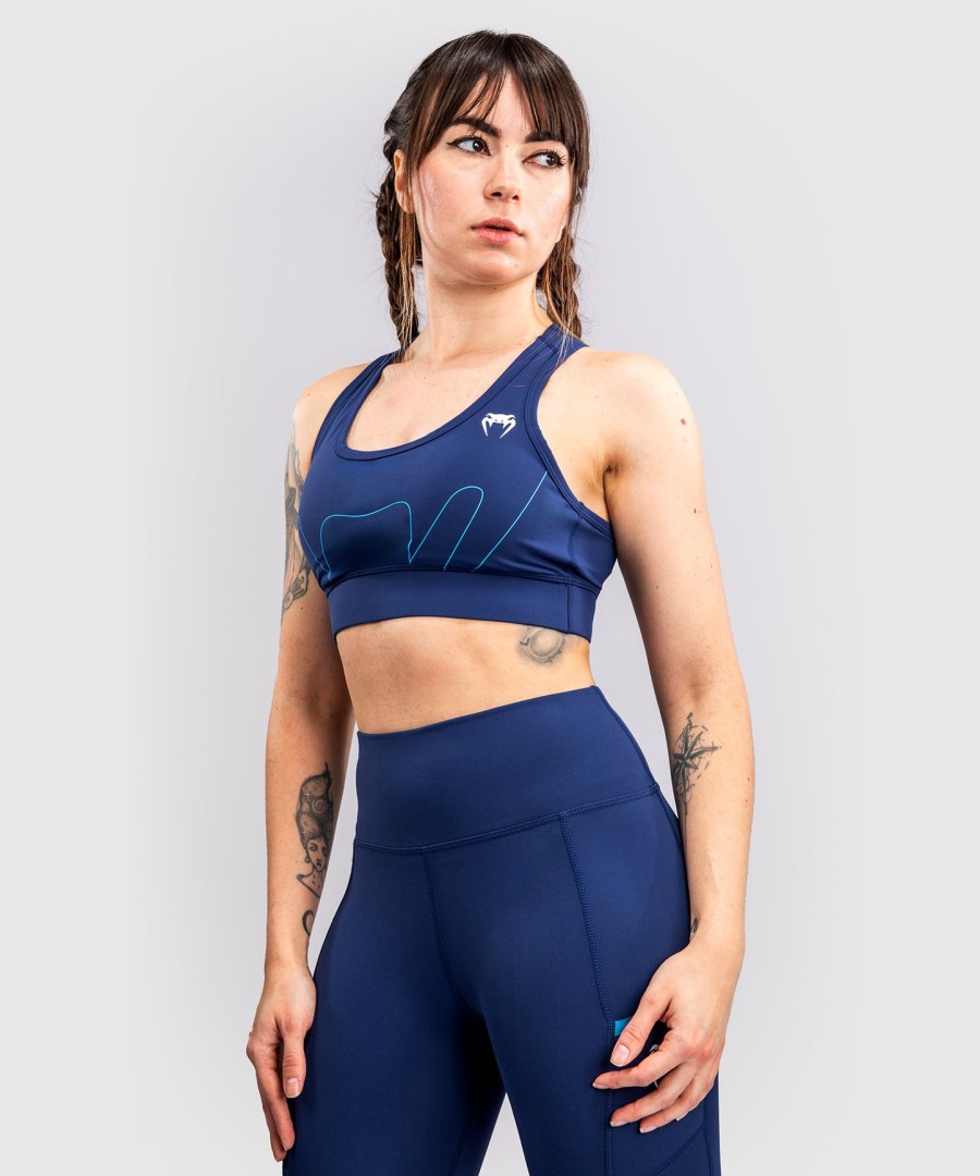 venum x top rank original sports-bh for kvinner – marineblå