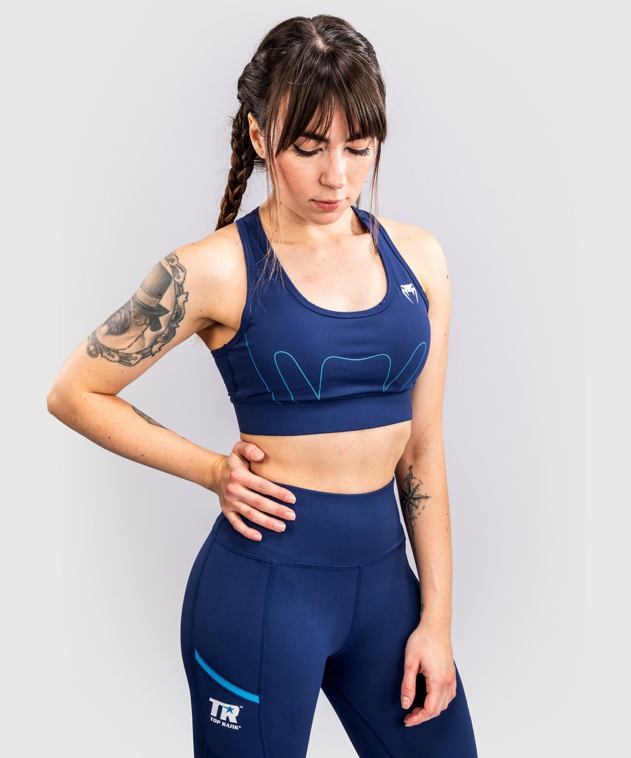 venum x top rank original sports-bh for kvinner – marineblå