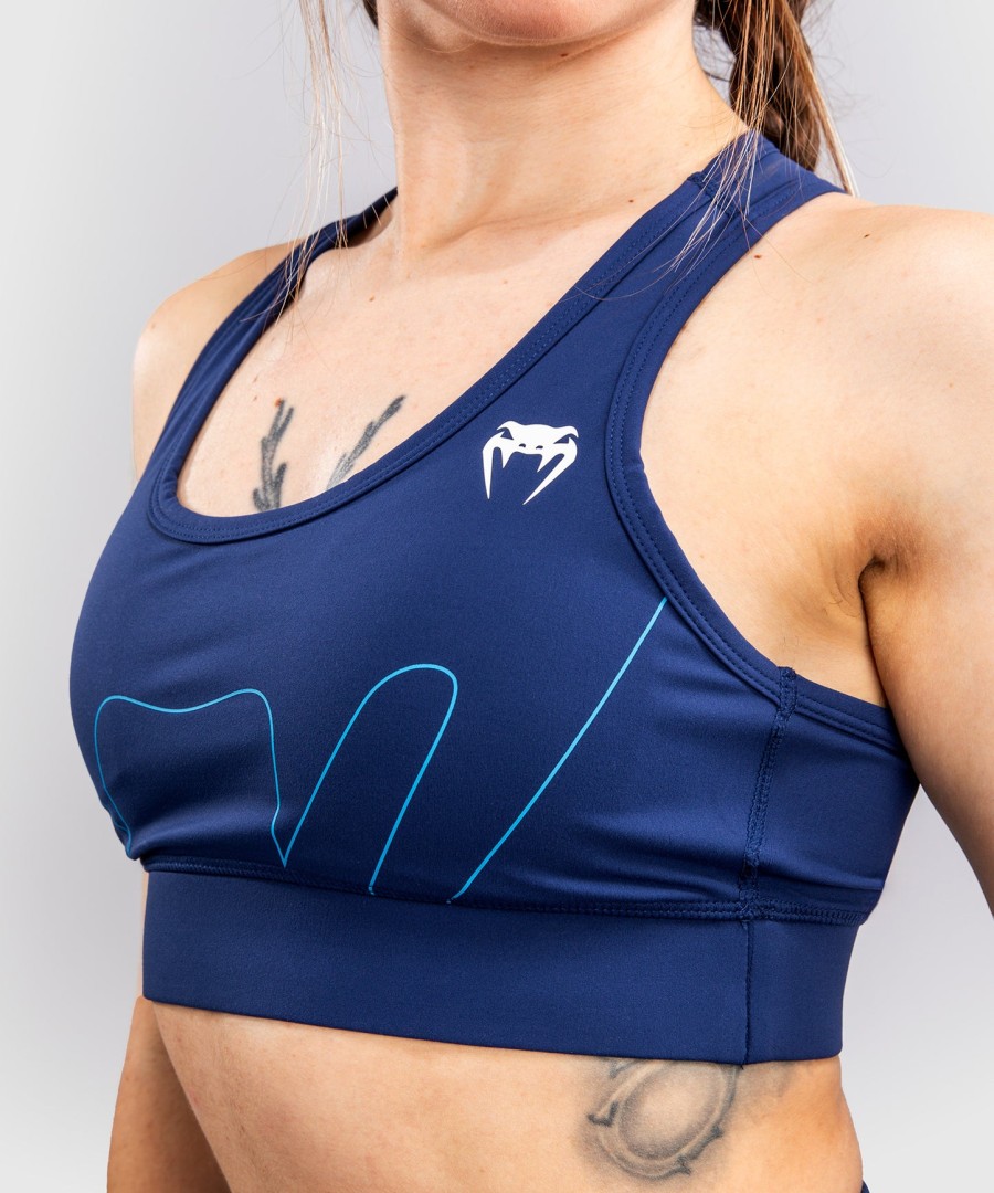venum x top rank original sports-bh for kvinner – marineblå