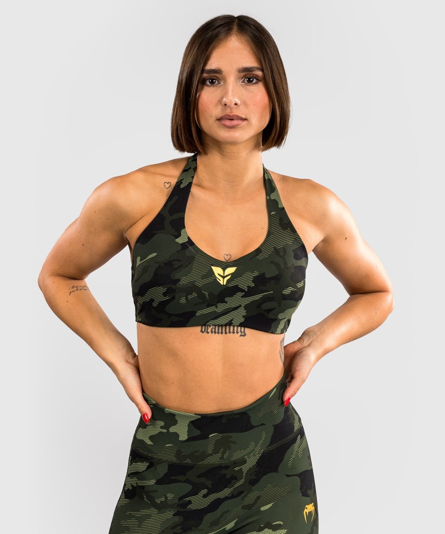 venum x sophia rose sports-bh for kvinner – forest camo
