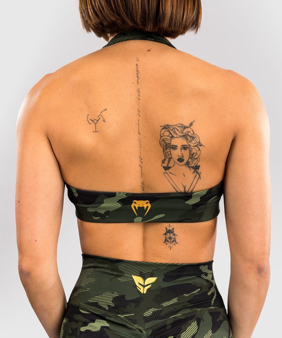 venum x sophia rose sports-bh for kvinner – forest camo