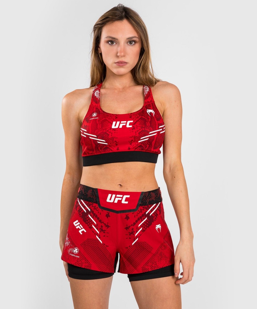 ufc adrenaline av venum authentic fight night sports-bh for kvinner – rød